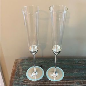 Kate Spade Take the Cake Set of 2 Champagne Flutes